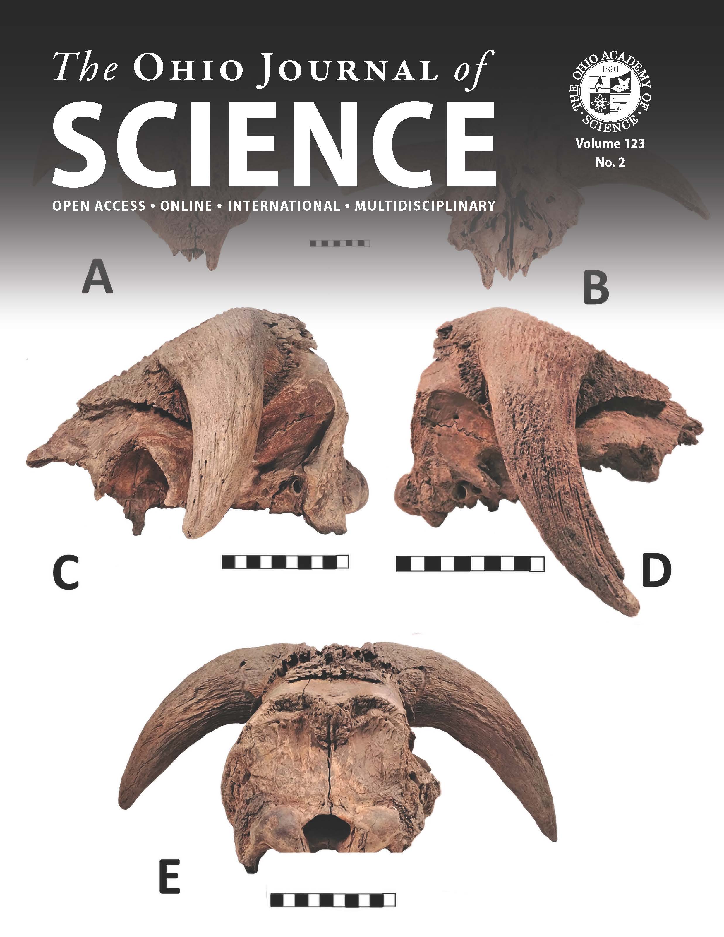 Front cover for The Ohio Journal of Science, Volume 123, No. 2